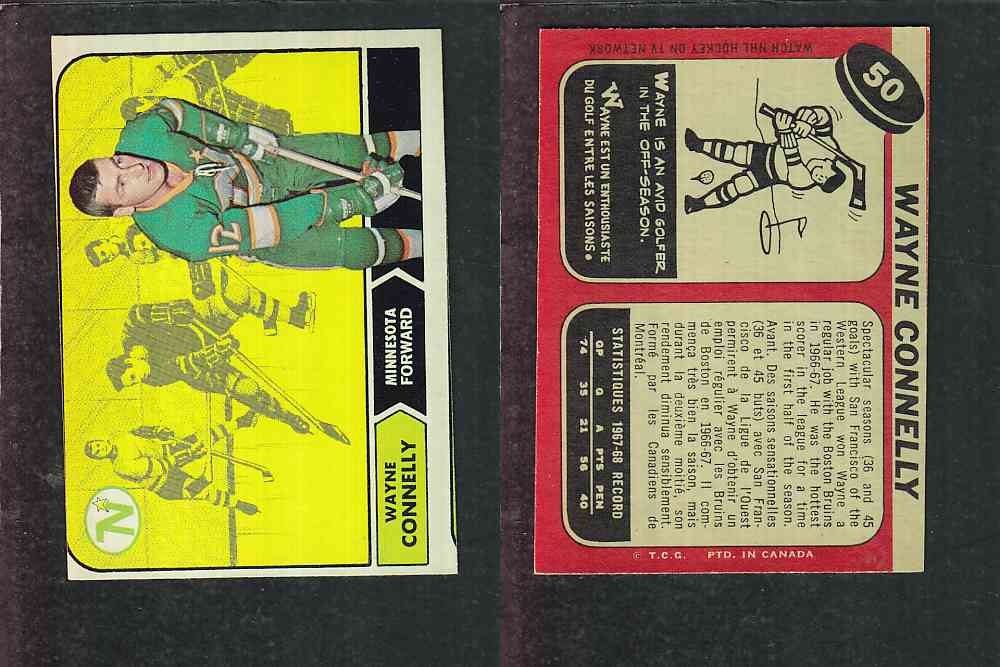 1968-69 O-PEE-CHEE HOCKEY CARD #50 W. CONNELLY photo 1968-69 O-PEE-CHEE HOCKEY CARD #50 W. CONNELLY photo