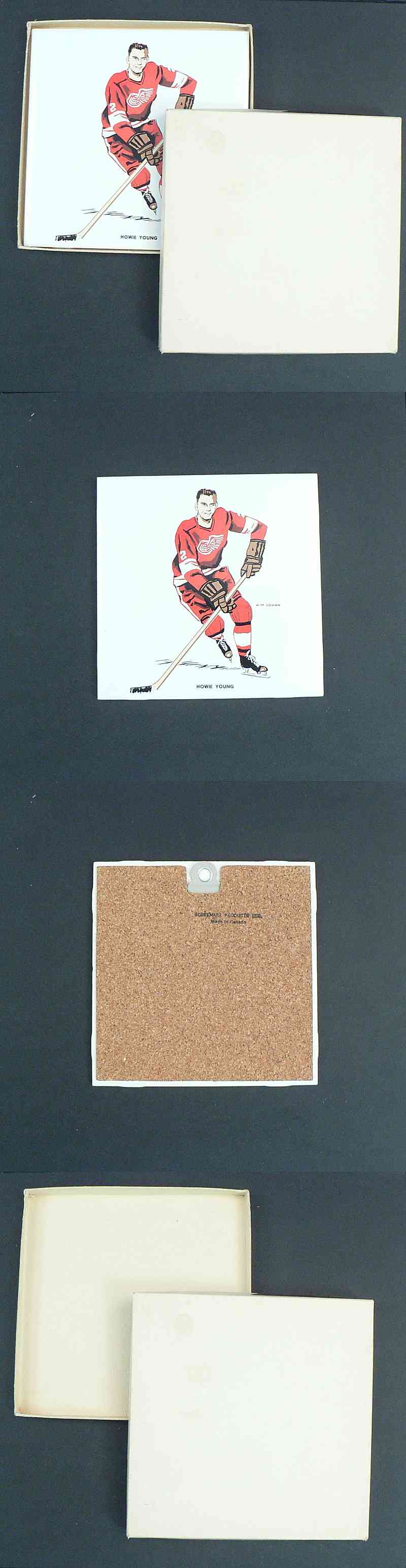 1962-63 H.M COWAN CERAMIC TILE H.YOUNG & ORIGINAL BOX  photo