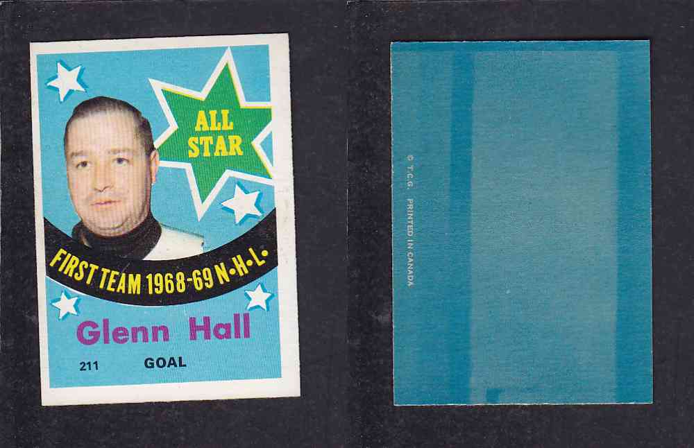 1969-70 O-PEE-CHEE HOCKEY CARD #211 G. HALL photo