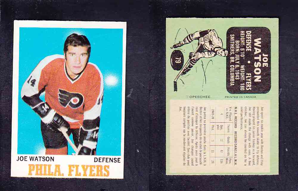 1970-71 O-PEE-CHEE HOCKEY CARD #79 J. WATSON photo 1970-71 O-PEE-CHEE HOCKEY CARD #79 J. WATSON photo