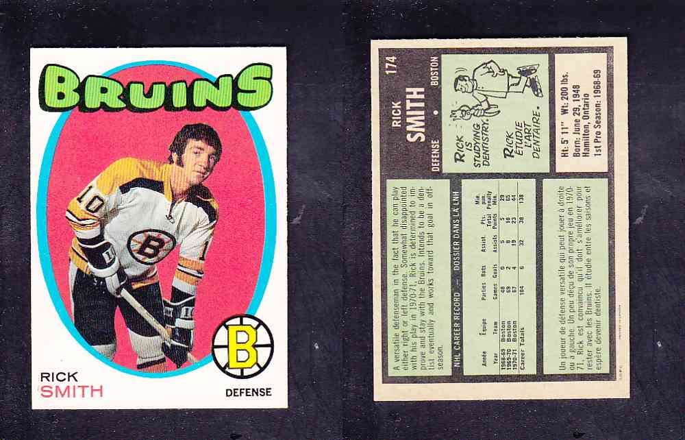 1971-72 O-PEE-CHEE HOCKEY CARD #174 R. SMITH photo 1971-72 O-PEE-CHEE HOCKEY CARD #174 R. SMITH photo