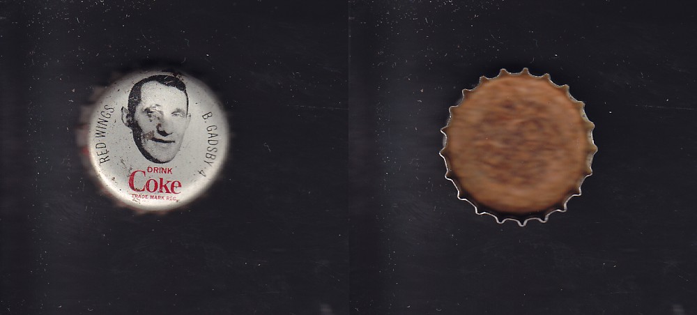 1964-65 COCA-COLA NHL CAPS B. GADSBY photo