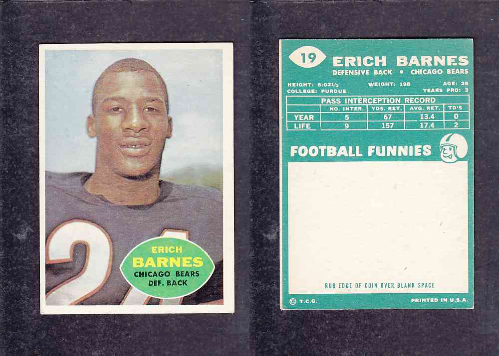 1960 NFL TOPPS FOOTBALL CARD #19 E.BARNES photo 1960 NFL TOPPS FOOTBALL CARD #19 E.BARNES photo