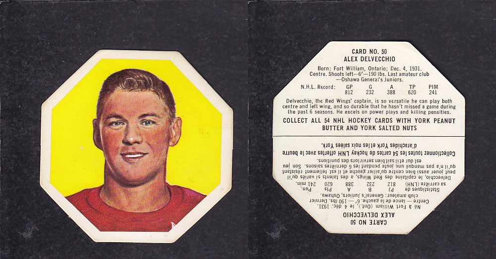 1963-64 YORK HOCKEY CARD #50 A.DELLWECHIO photo 1963-64 YORK HOCKEY CARD #50 A.DELLWECHIO photo