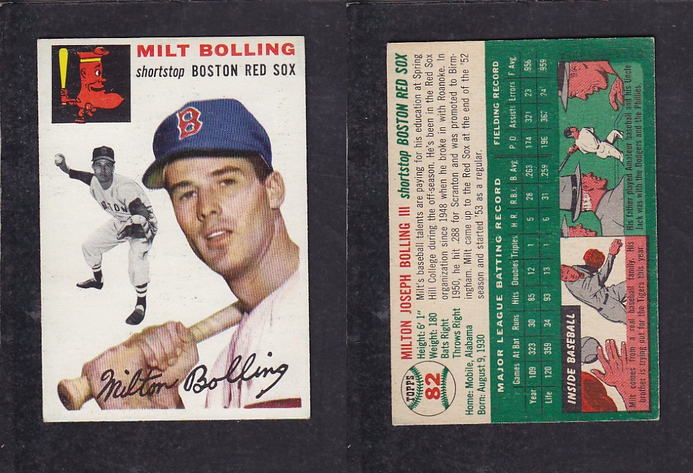 CS49471379 1952 TOPPS BASEBALL CARD 82 M. BOLLING CAPITAL SPORTS CARDS