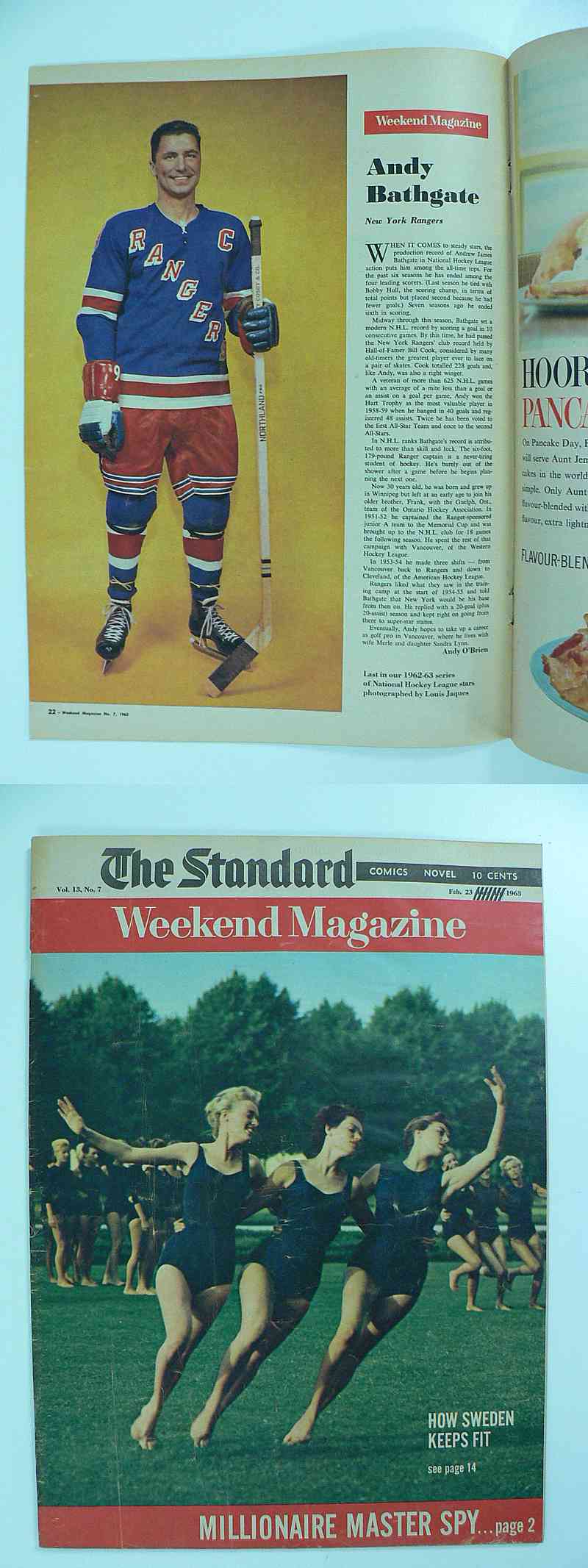 1963 WEEKEND FULL MAGAZINE A.BATHGATE PHOTO photo 1963 WEEKEND FULL MAGAZINE A.BATHGATE PHOTO photo