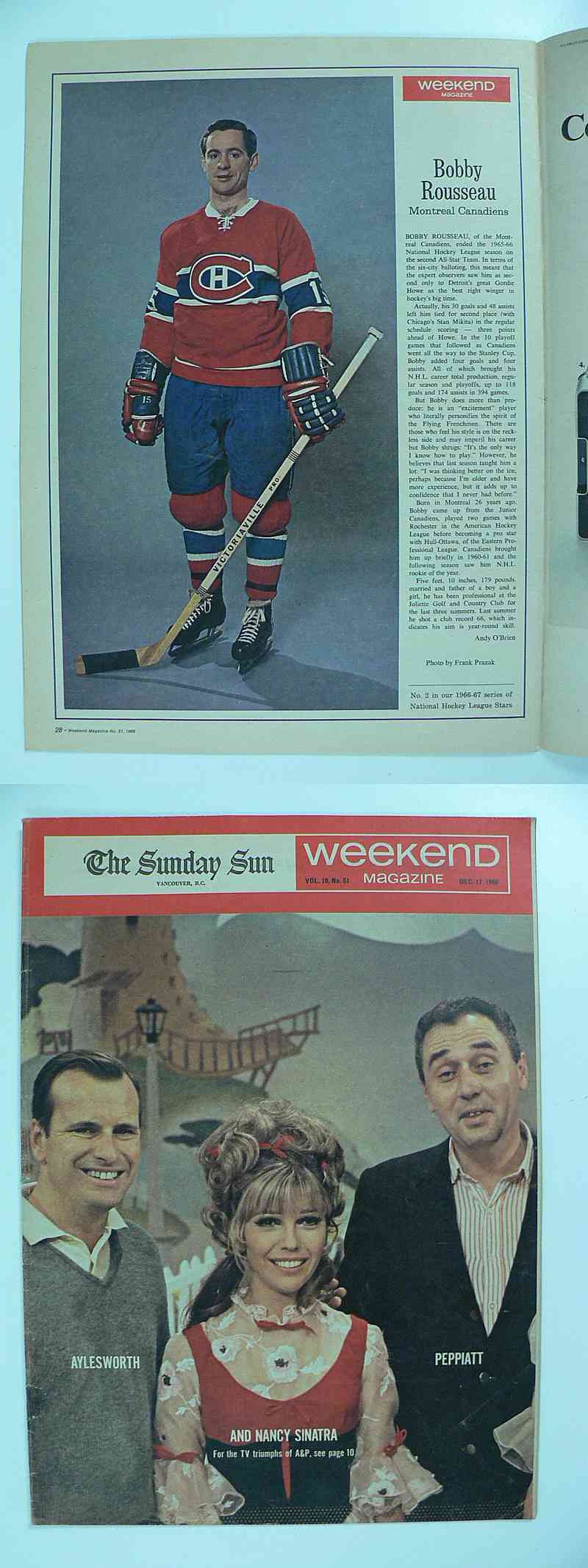 1966 WEEKEND FULL MAGAZINE B.ROUSSEAU PHOTO photo 1966 WEEKEND FULL MAGAZINE B.ROUSSEAU PHOTO photo