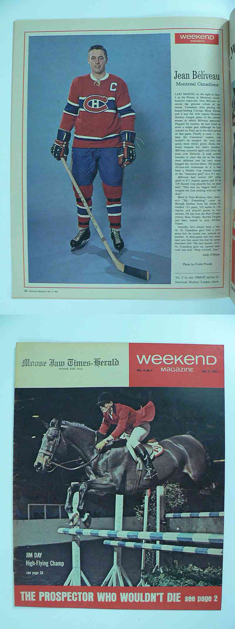 1967 WEEKEND FULL MAGAZINE J.BELIVEAU PHOTO photo 1967 WEEKEND FULL MAGAZINE J.BELIVEAU PHOTO photo
