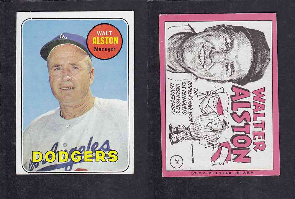 1969 TOPPS BASEBALL CARD #24 W. ALSTON photo 1969 TOPPS BASEBALL CARD #24 W. ALSTON photo
