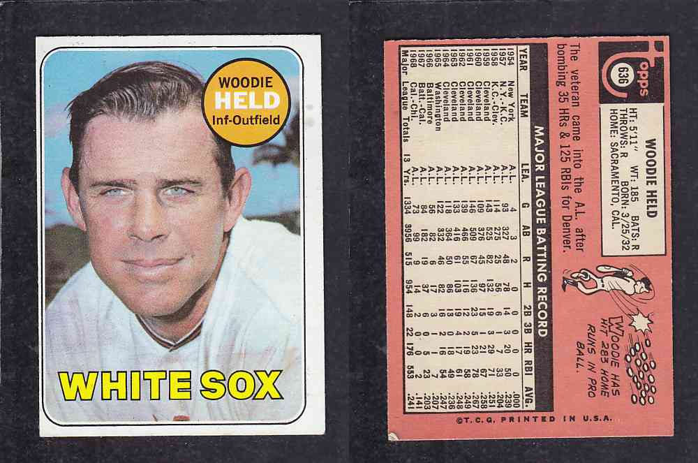 1969 TOPPS BASEBALL CARD #636 M. HELD photo