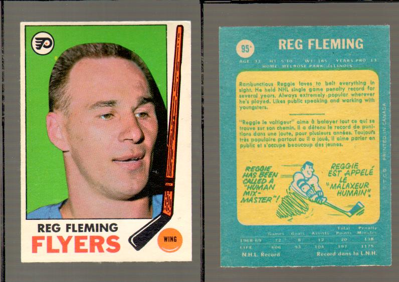 1969-70 O-PEE-CHEE HOCKEY CARD #95 REG FLEMING photo 1969-70 O-PEE-CHEE HOCKEY CARD #95 REG FLEMING photo