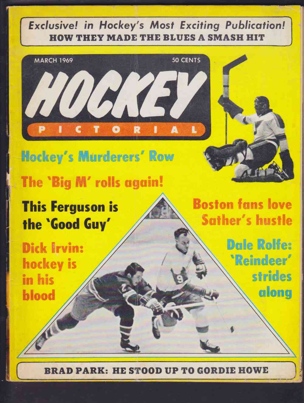 1969 HOCKEY PICTORIAL FULL MAGAZINE G, HOWE ON COVER photo 1969 HOCKEY PICTORIAL FULL MAGAZINE G, HOWE ON COVER photo
