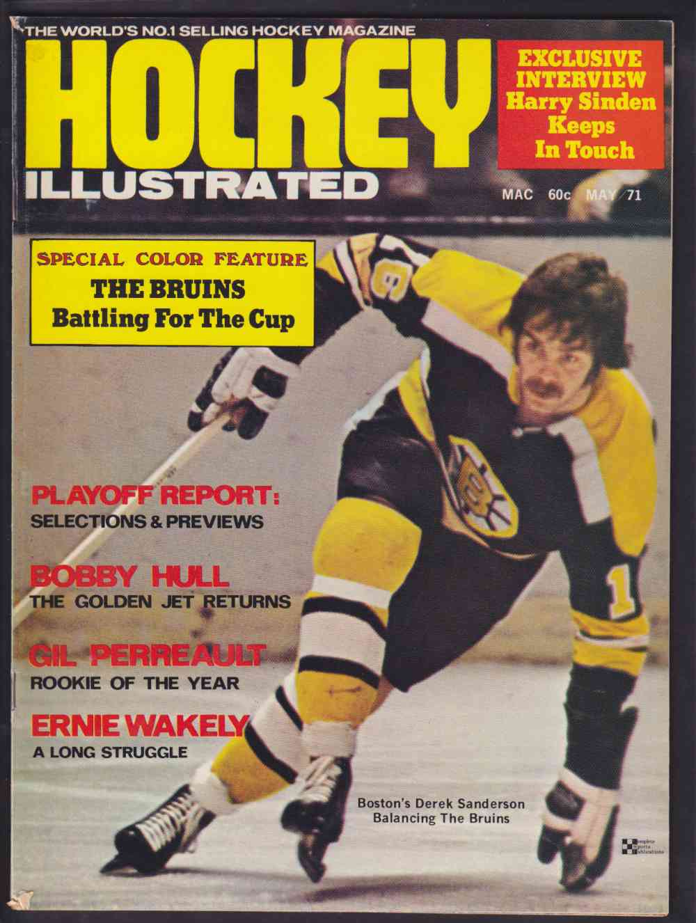 1971 HOCKEY ILLUSTRATED FULL MAGAZINE D. SANDERSON ON COVER photo 1971 HOCKEY ILLUSTRATED FULL MAGAZINE D. SANDERSON ON COVER photo