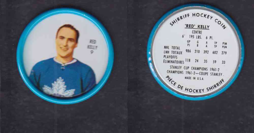 1962-63 SHIRRIFF HOCKEY COIN #9 R. KELLY photo 1962-63 SHIRRIFF HOCKEY COIN #9 R. KELLY photo