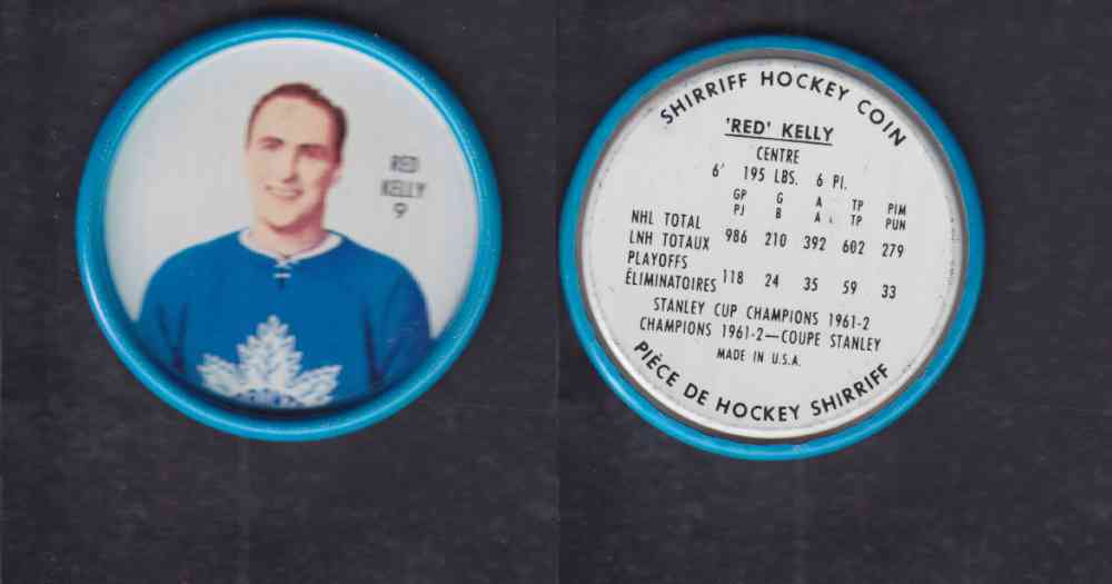 1962-63 SHIRRIFF HOCKEY COIN #9 R. KELLY photo 1962-63 SHIRRIFF HOCKEY COIN #9 R. KELLY photo