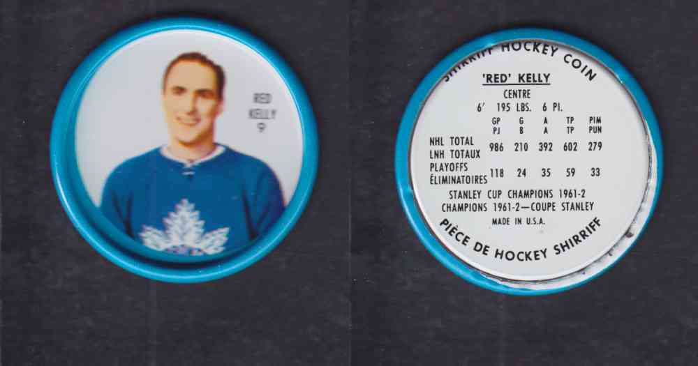 1962-63 SHIRRIFF HOCKEY COIN #9 R. KELLY photo 1962-63 SHIRRIFF HOCKEY COIN #9 R. KELLY photo