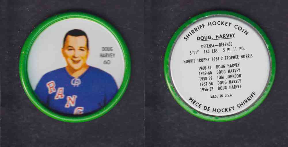 1962-63 SHIRRIFF HOCKEY COIN #59 J. PLANTE photo 1962-63 SHIRRIFF HOCKEY COIN #59 J. PLANTE photo