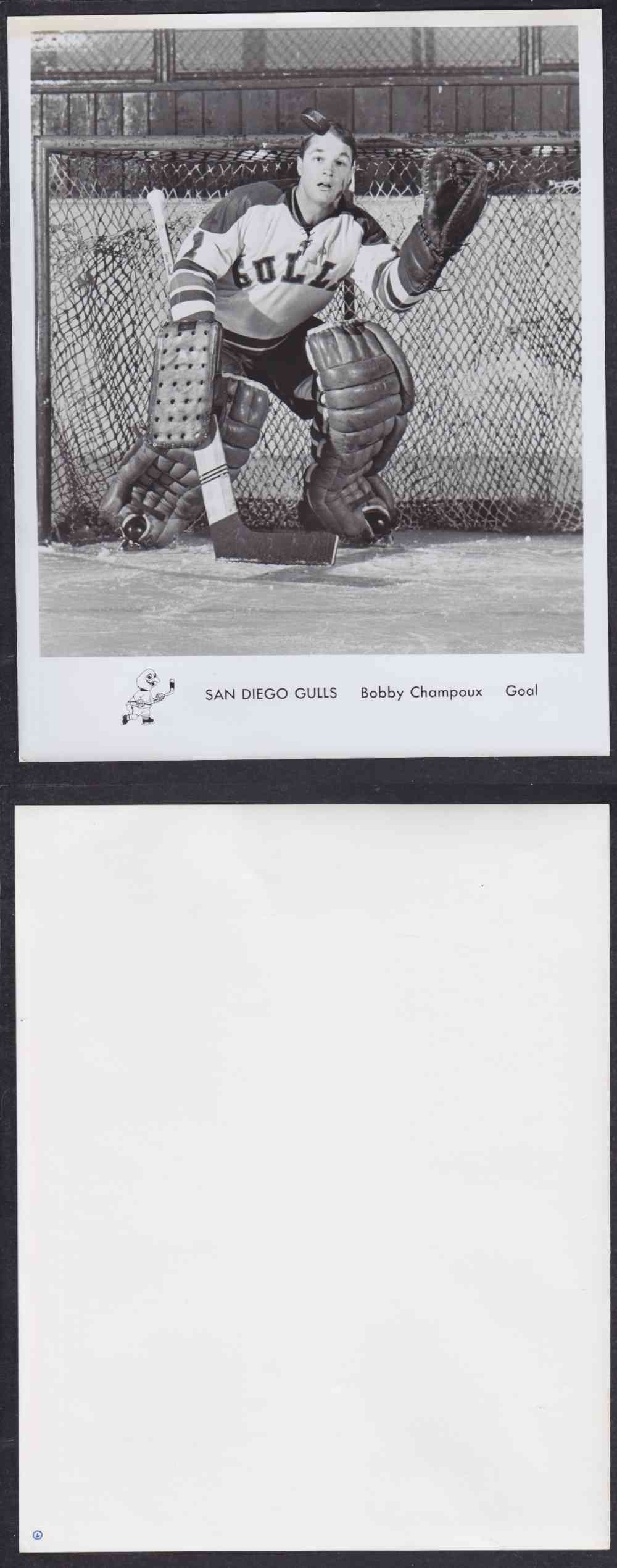 1960'S SAN DIEGO GULLS PHOTO B. CHAMPOUX photo