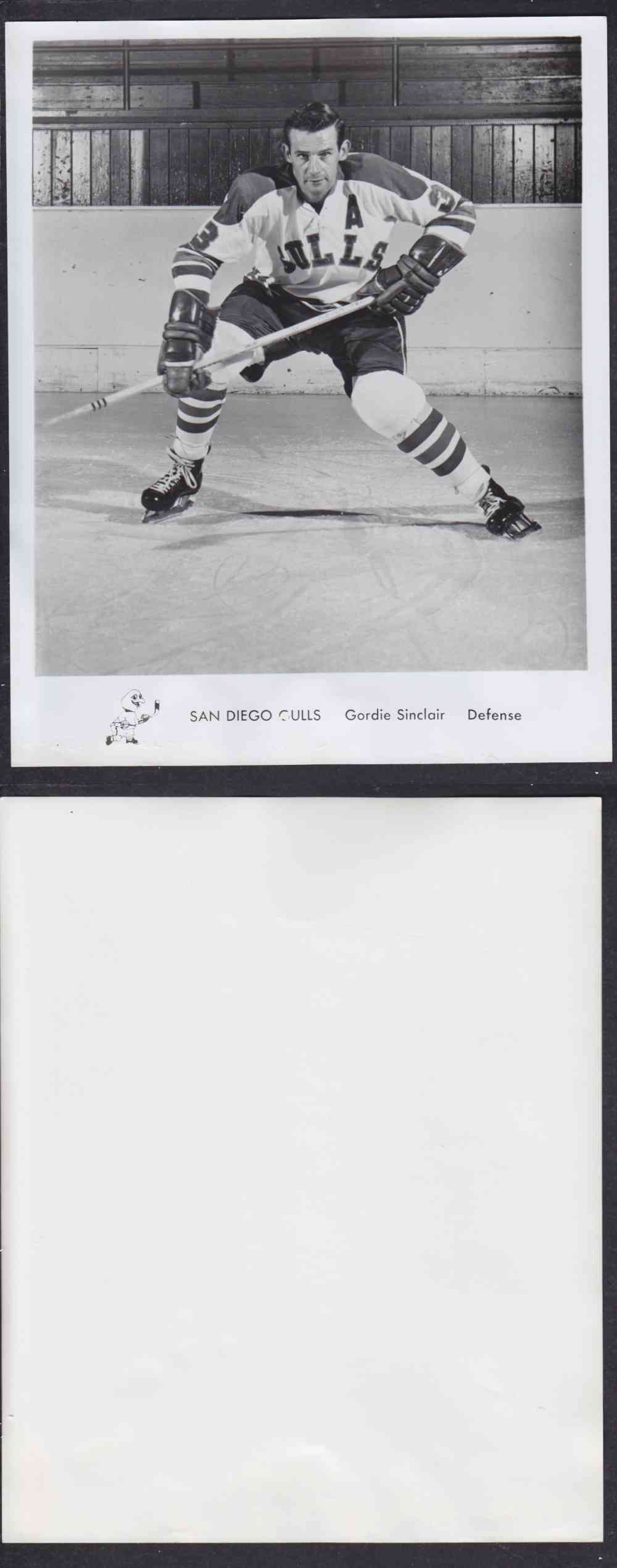 1960'S SAN DIEGO GULLS PHOTO G. SINCLAIR photo