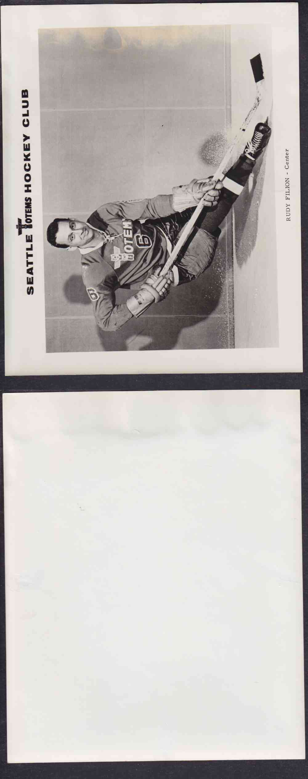 1960'S SEATTLE TOTEMS PHOTO R. FILION photo 1960'S SEATTLE TOTEMS PHOTO R. FILION photo