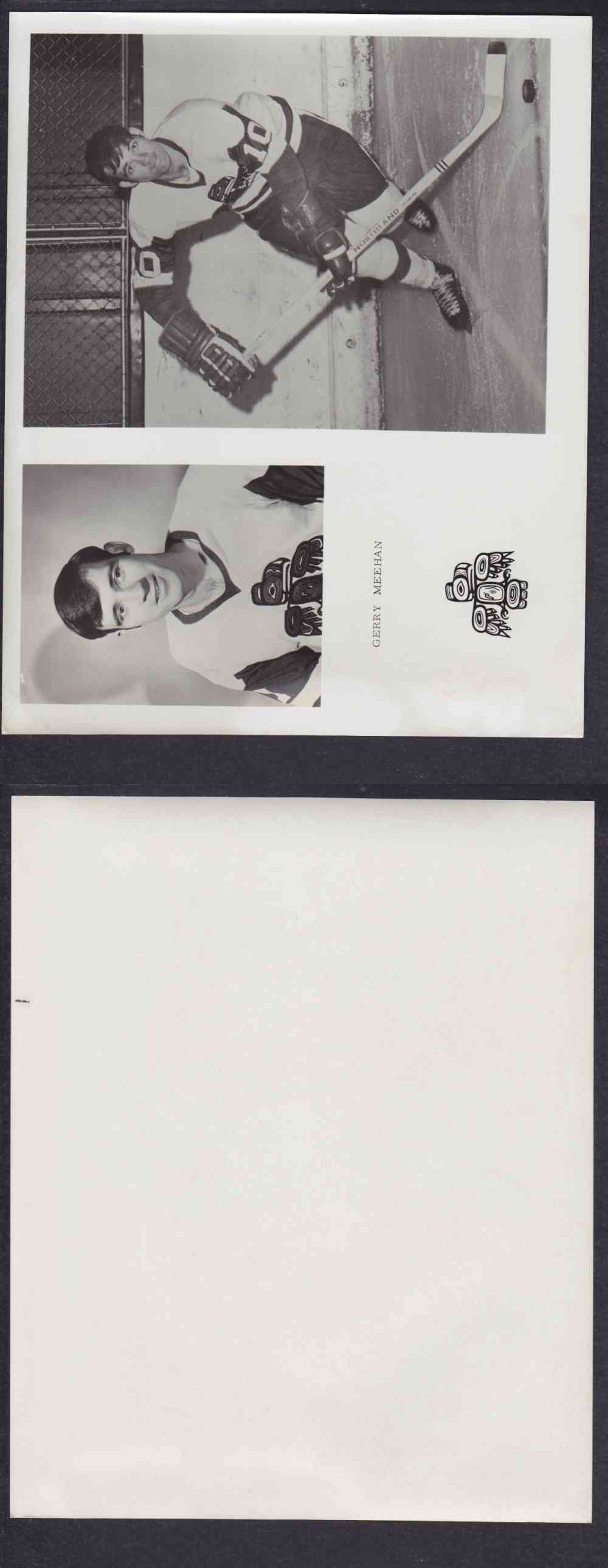 1960'S SEATTLE TOTEMS PHOTO G. MEEHAN photo 1960'S SEATTLE TOTEMS PHOTO G. MEEHAN photo