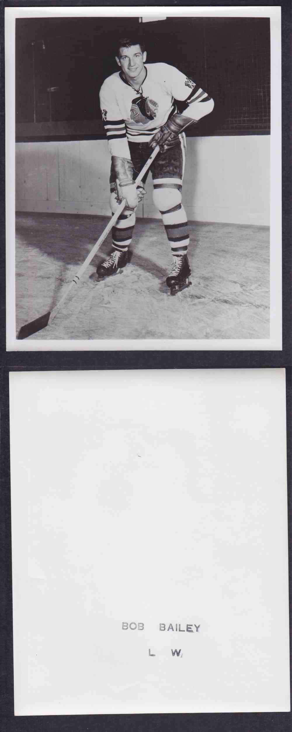 1950'S CHICAGO BLACKHAWKS PHOTO B. BAILEY photo