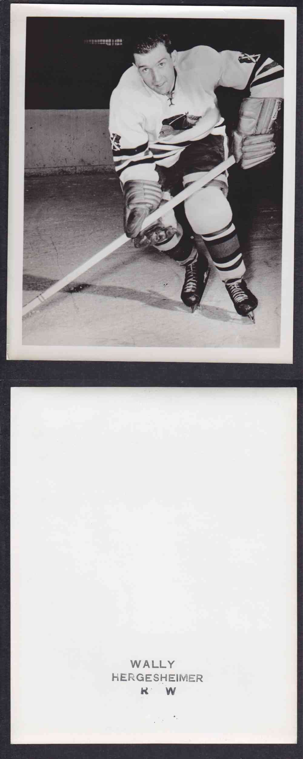 1950'S CHICAGO BLACKHAWKS PHOTO W. HERGESHEIMER photo