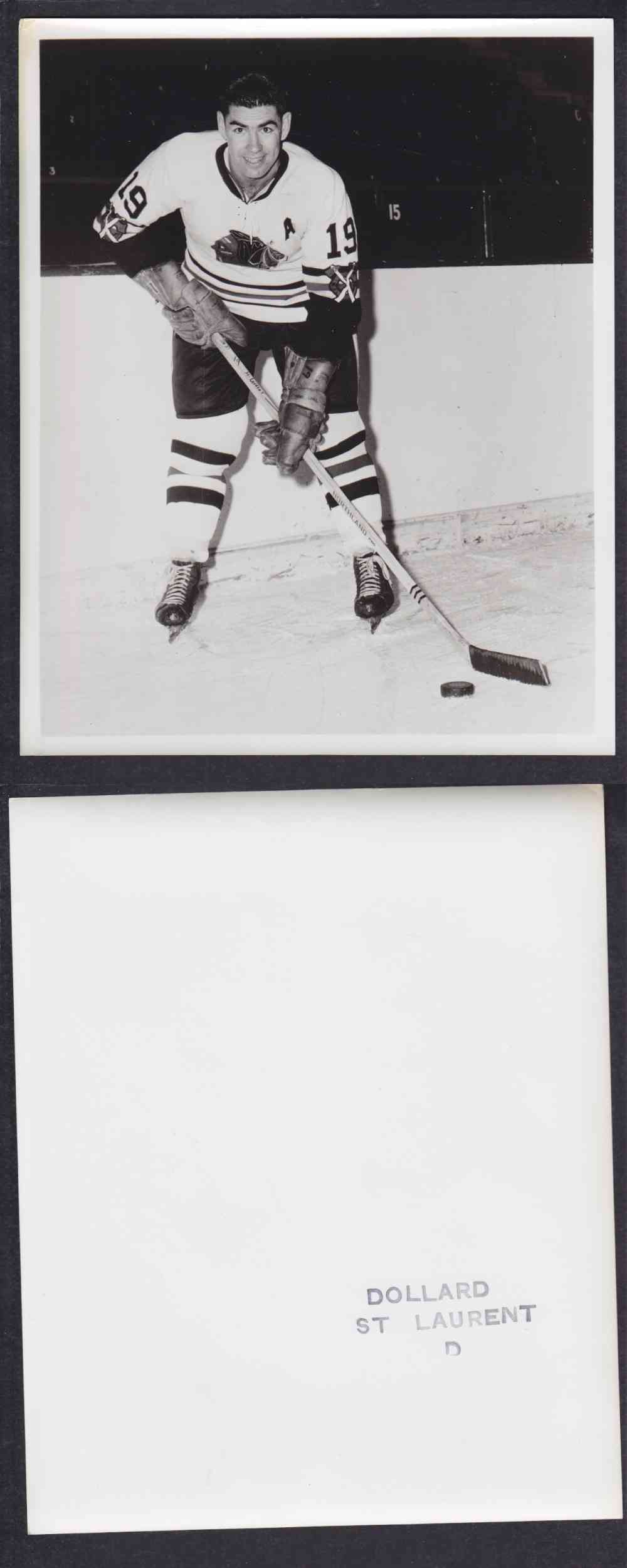 1950'S CHICAGO BLACKHAWKS PHOTO D. ST-LAURENT photo