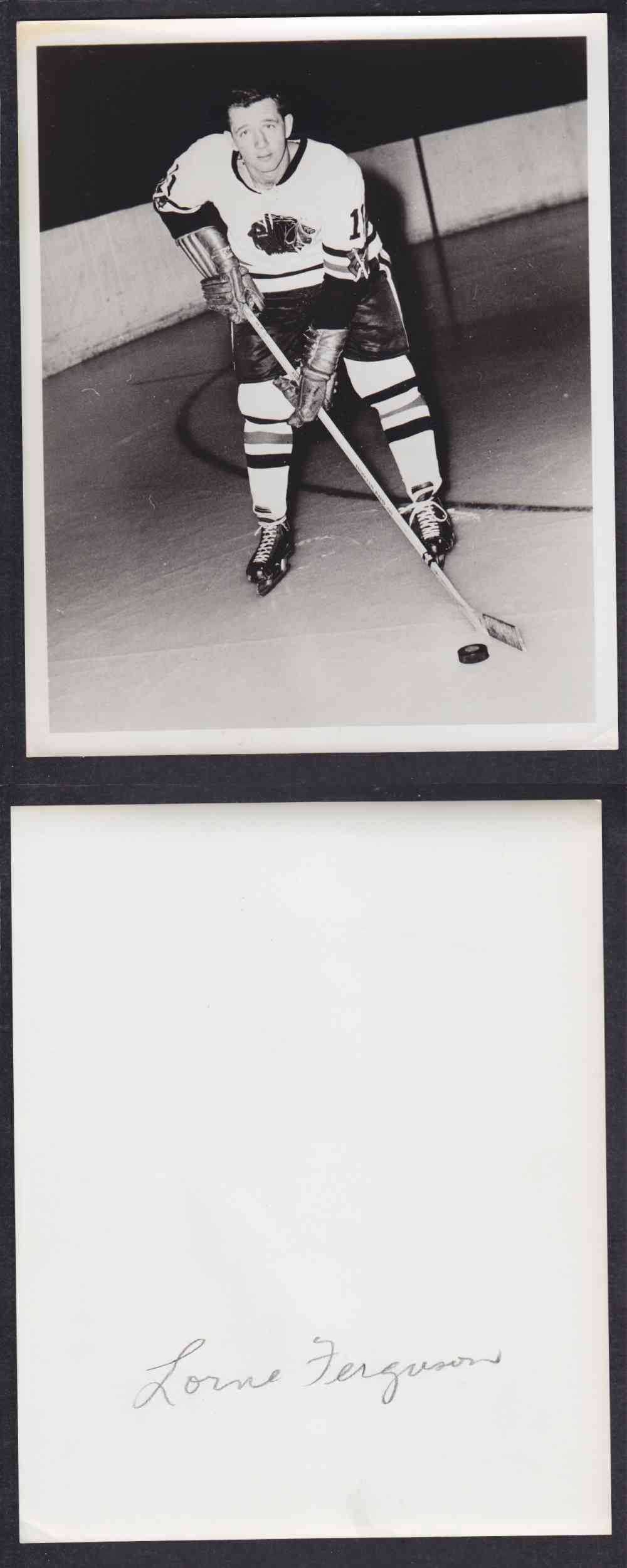 1950'S CHICAGO BLACKHAWKS PHOTO L. FERGUSON photo