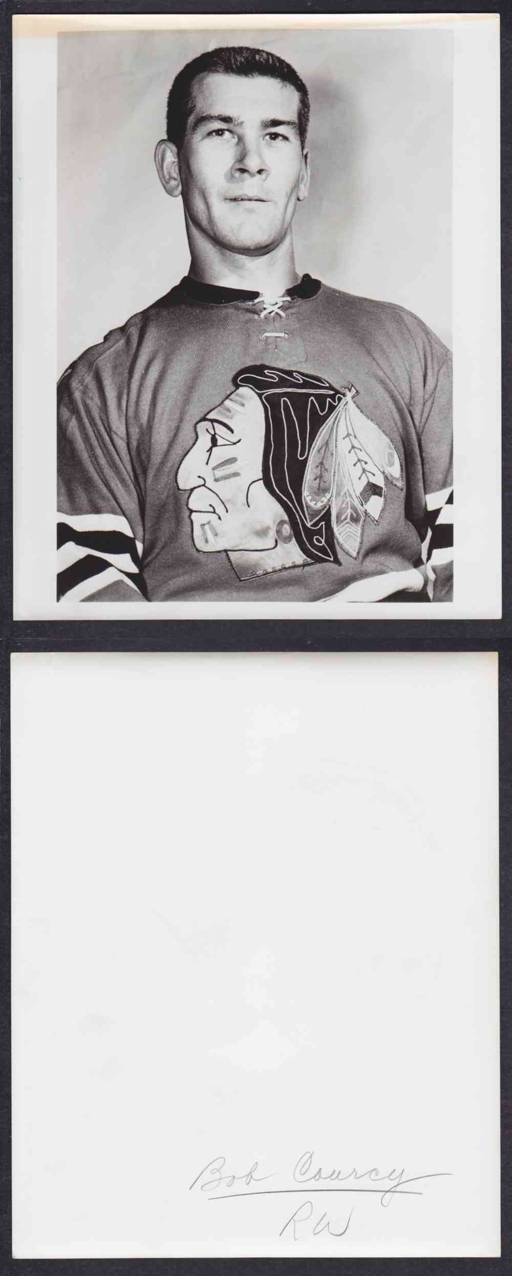 1950'S CHICAGO BLACKHAWKS PHOTO B. COURCY photo