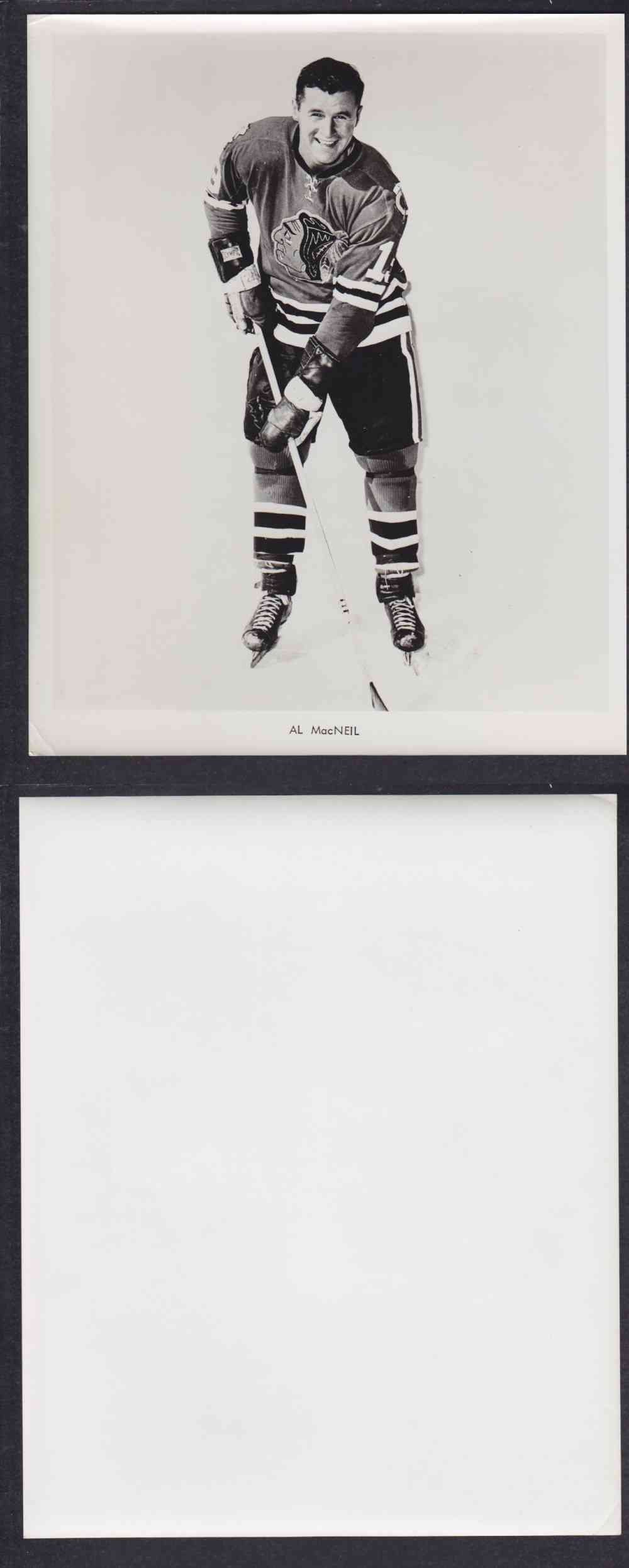 1960'S CHICAGO BACKHAWKS PHOTO A. MACNEIL photo 1960'S CHICAGO BACKHAWKS PHOTO A. MACNEIL photo