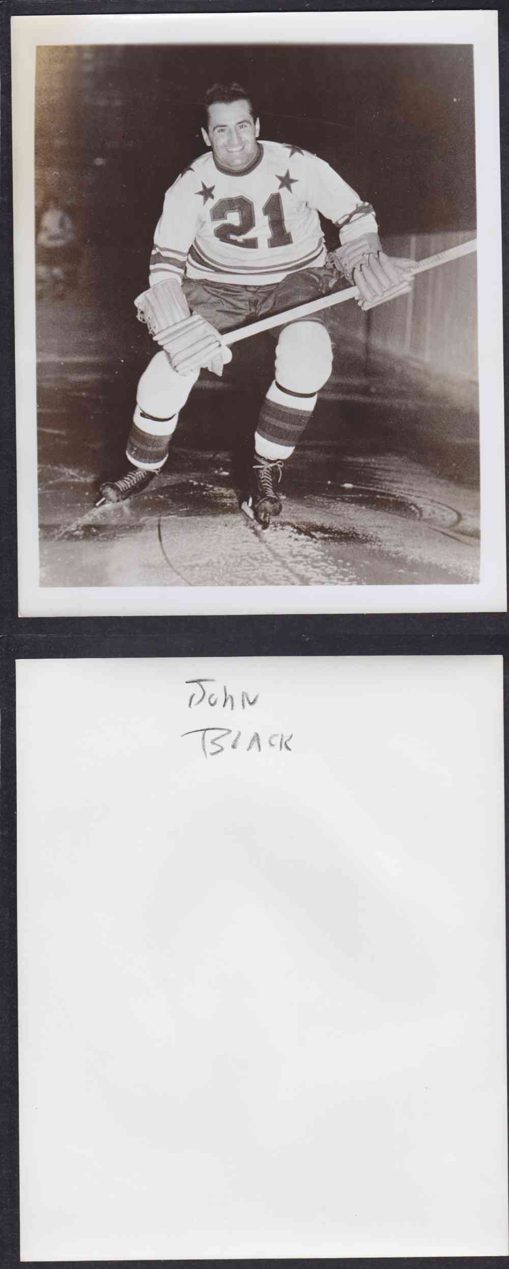 1950'S CLEVELAND BARONS PHOTO J. BLACK photo