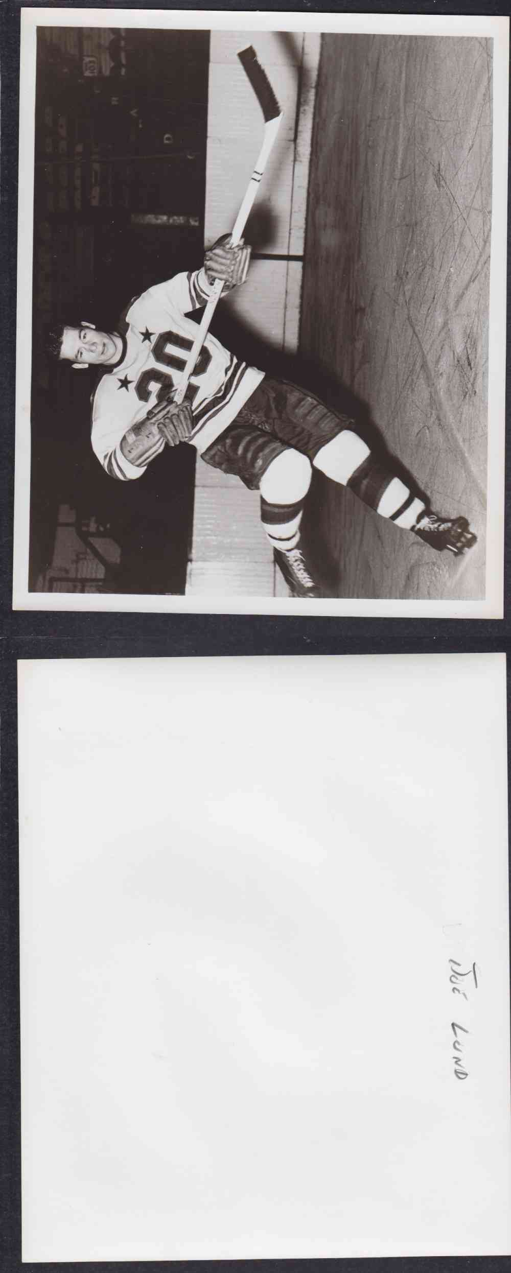 1950'S CLEVELAND BARONS PHOTO J. LUND photo