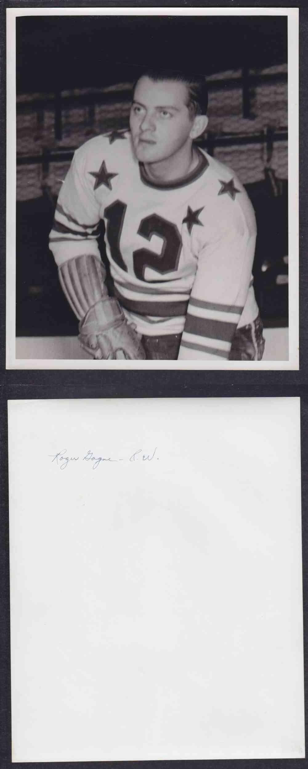 1950'S CLEVELAND BARONS PHOTO R. GAGNE photo