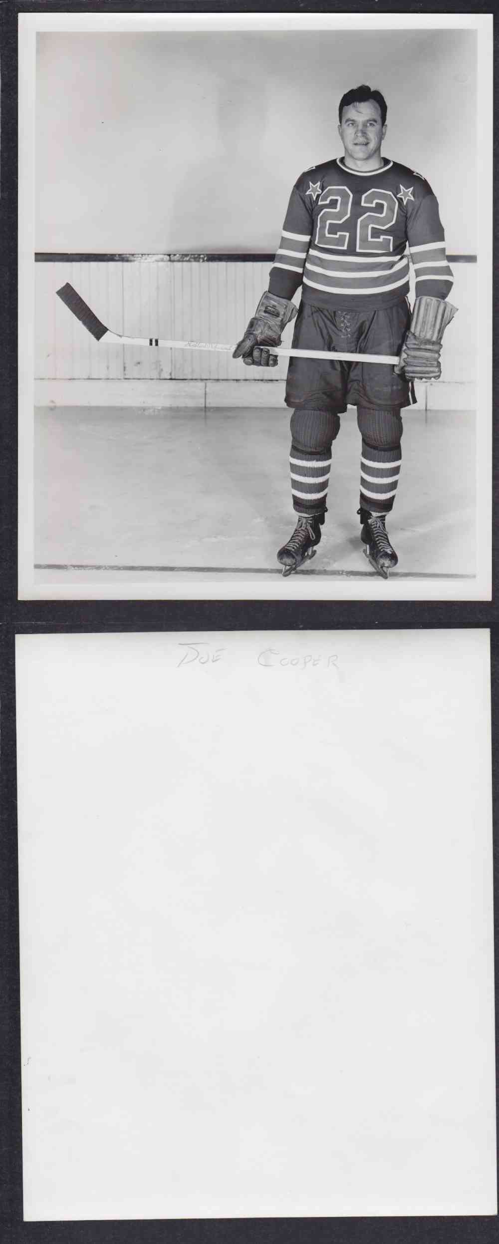 1950'S CLEVELAND BARONS PHOTO J. COOPER photo 1950'S CLEVELAND BARONS PHOTO J. COOPER photo