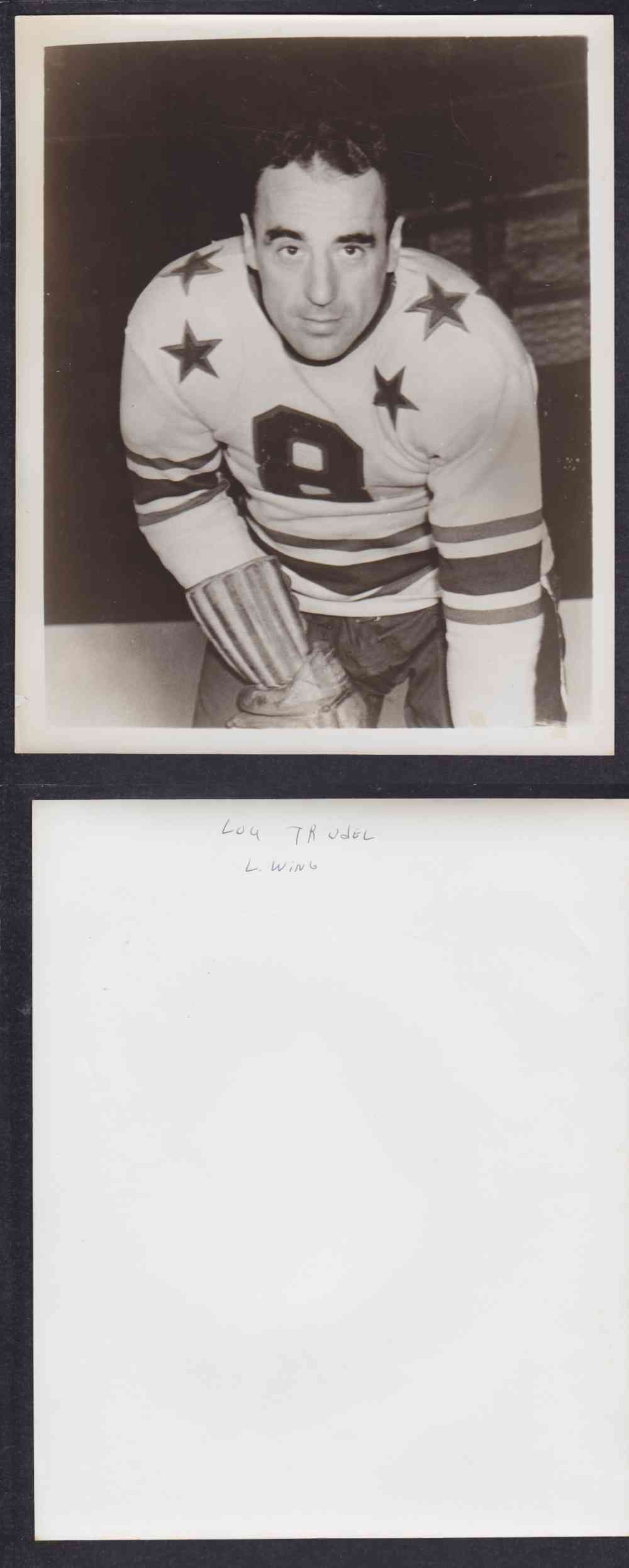 1950'S CLEVELAND BARONS PHOTO L. TRUDEL photo