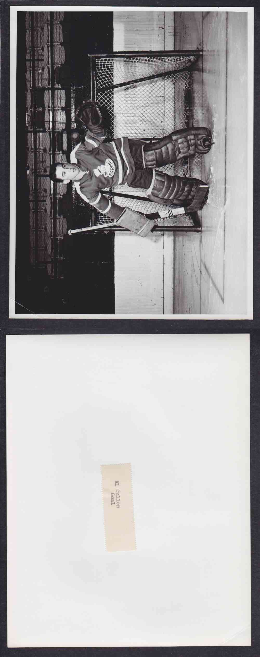 1960'S CLEVELAND BARONS PHOTO A. CULLEN photo 1960'S CLEVELAND BARONS PHOTO A. CULLEN photo