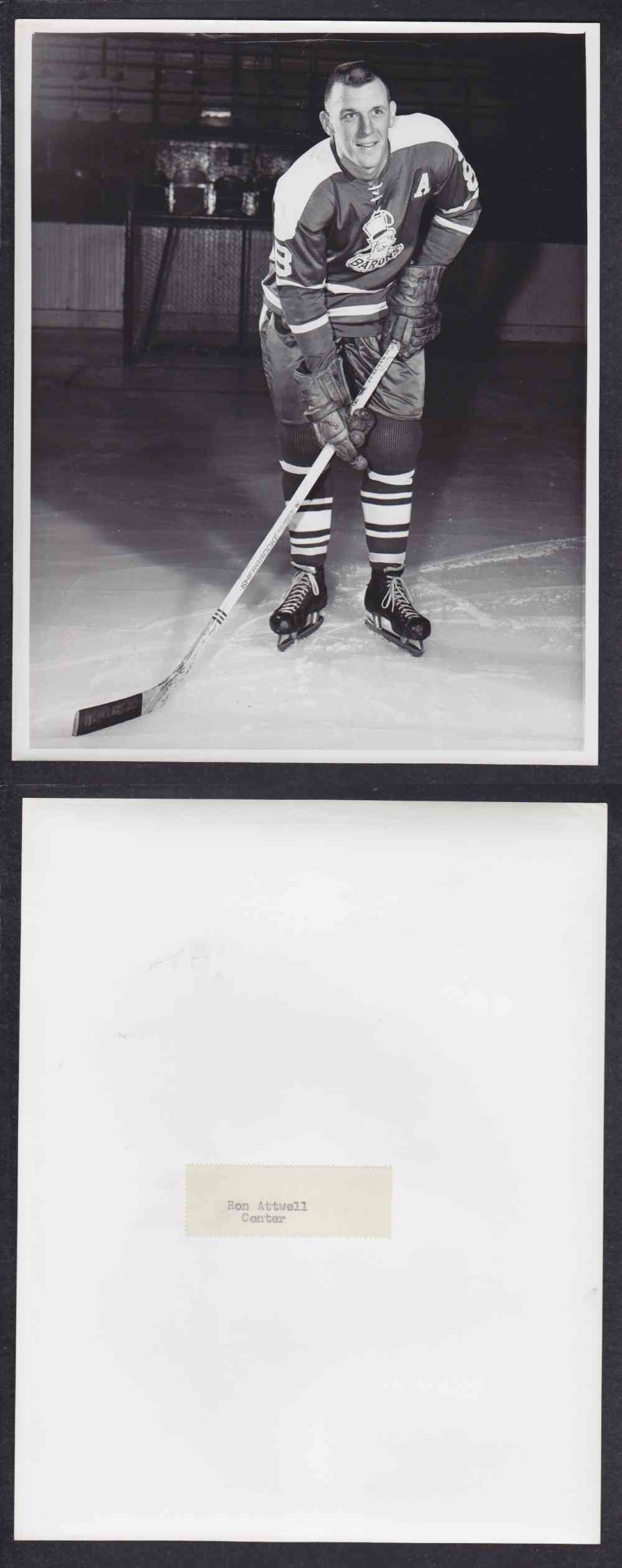 1960'S CLEVELAND BARONS PHOTO R. ATTWELL photo 1960'S CLEVELAND BARONS PHOTO R. ATTWELL photo