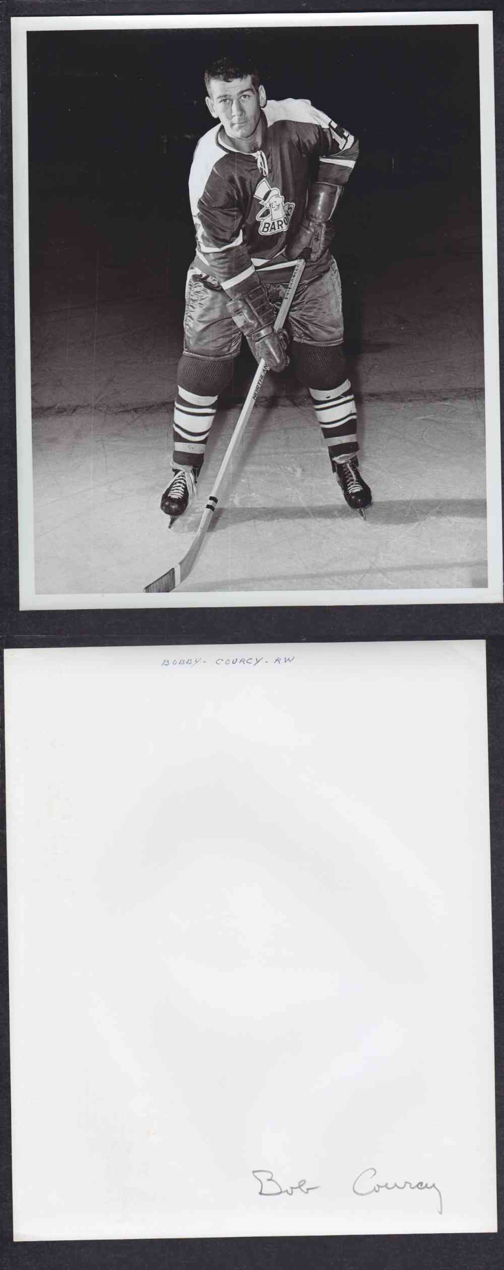 1960'S CLEVELAND BARONS PHOTO B. COUREY photo 1960'S CLEVELAND BARONS PHOTO B. COUREY photo