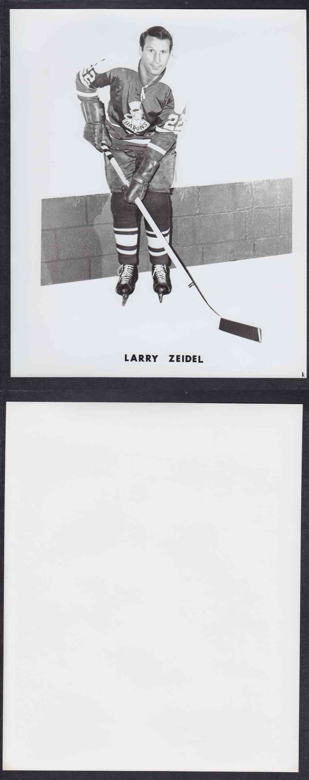 1960'S CLEVELAND BARONS PHOTO L. ZEIDEL photo 1960'S CLEVELAND BARONS PHOTO L. ZEIDEL photo