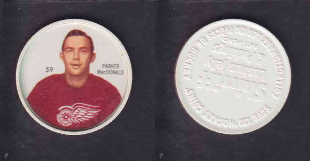 1960-61 SHIRRIFF HOCKEY COIN  #59  P. MacDONALD photo