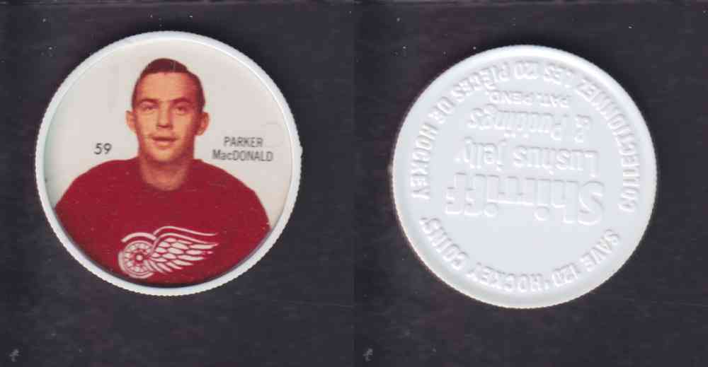 1960-61 SHIRRIFF HOCKEY COIN  #59  P. MacDONALD photo