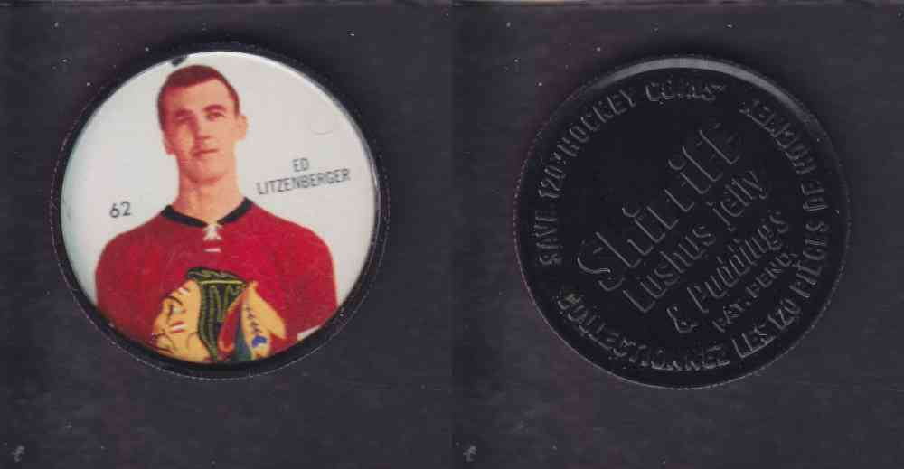 1960-61 SHIRRIFF HOCKEY COIN #62 E. LITZENBERGER photo 1960-61 SHIRRIFF HOCKEY COIN #62 E. LITZENBERGER photo