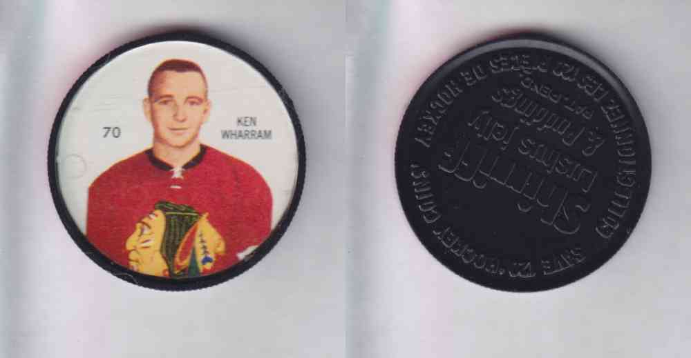 1960-61 SHIRRIFF HOCKEY COIN #70 K. WHARRAM photo 1960-61 SHIRRIFF HOCKEY COIN #70 K. WHARRAM photo