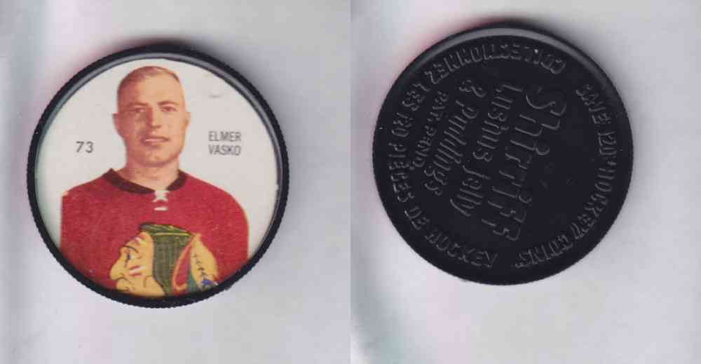 1960-61 SHIRRIFF HOCKEY COIN  #73  E. VASKO photo
