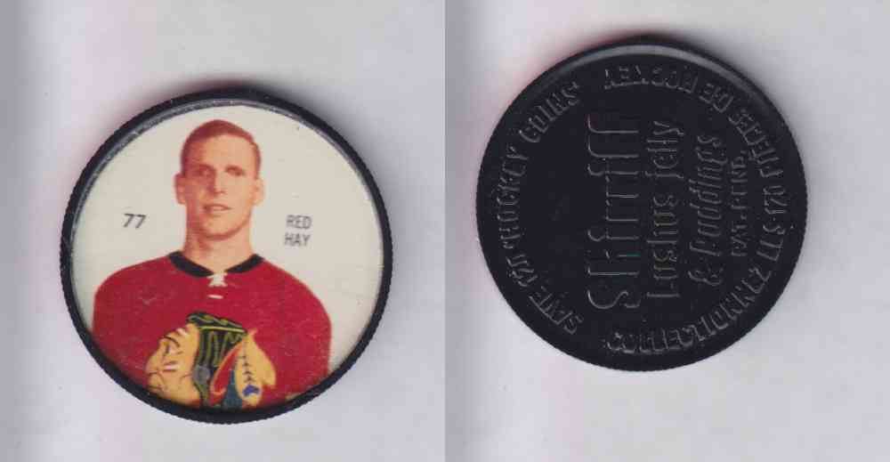 1960-61 SHIRRIFF HOCKEY COIN  #77  R. HAY photo