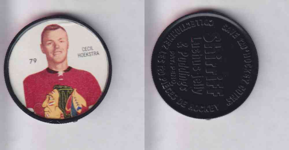 1960-61 SHIRRIFF HOCKEY COIN  #79  C. HOEKSTRA photo