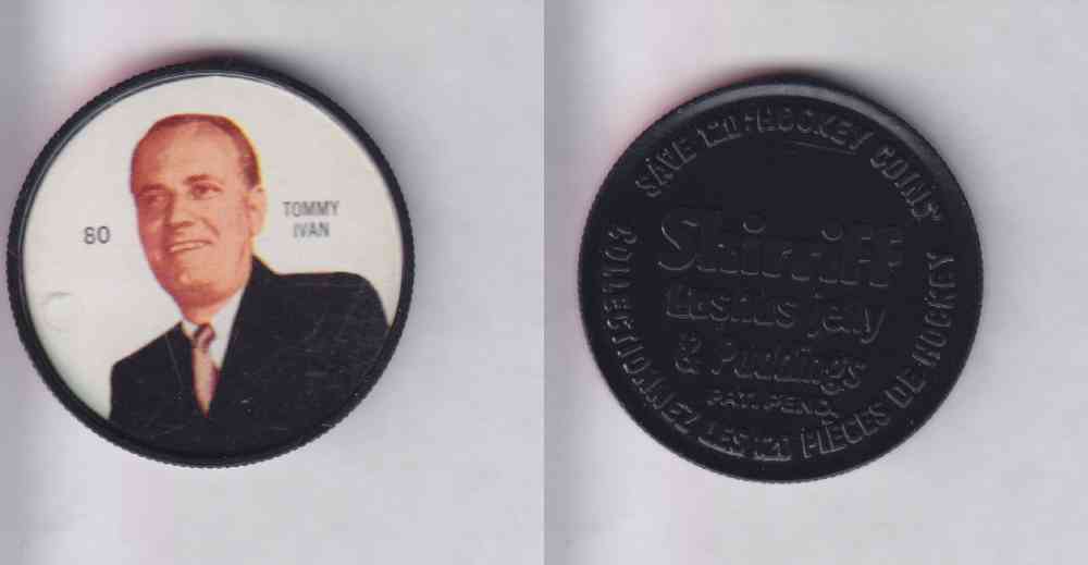1960-61 SHIRRIFF HOCKEY COIN #80 T. IVAN photo 1960-61 SHIRRIFF HOCKEY COIN #80 T. IVAN photo