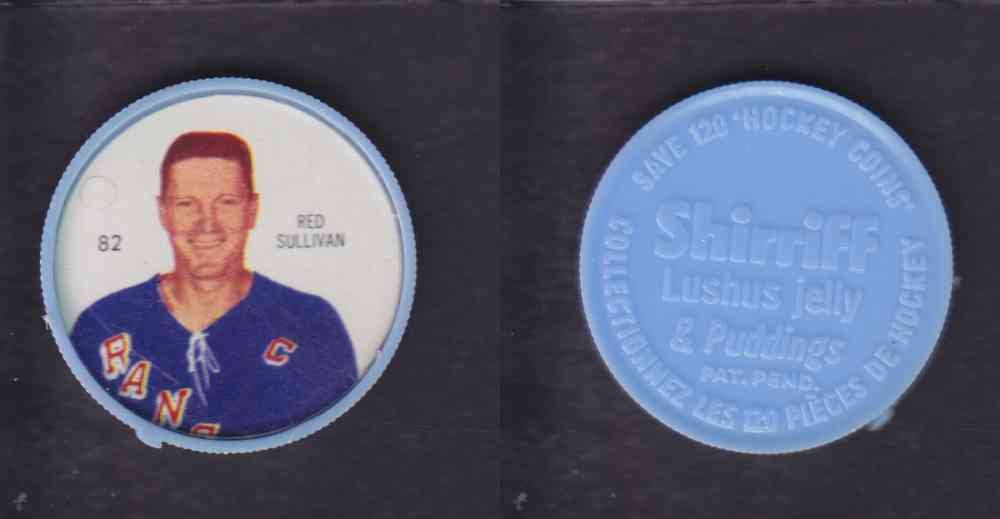 1960-61 SHIRRIFF HOCKEY COIN  #82  R. SULLIVAN photo