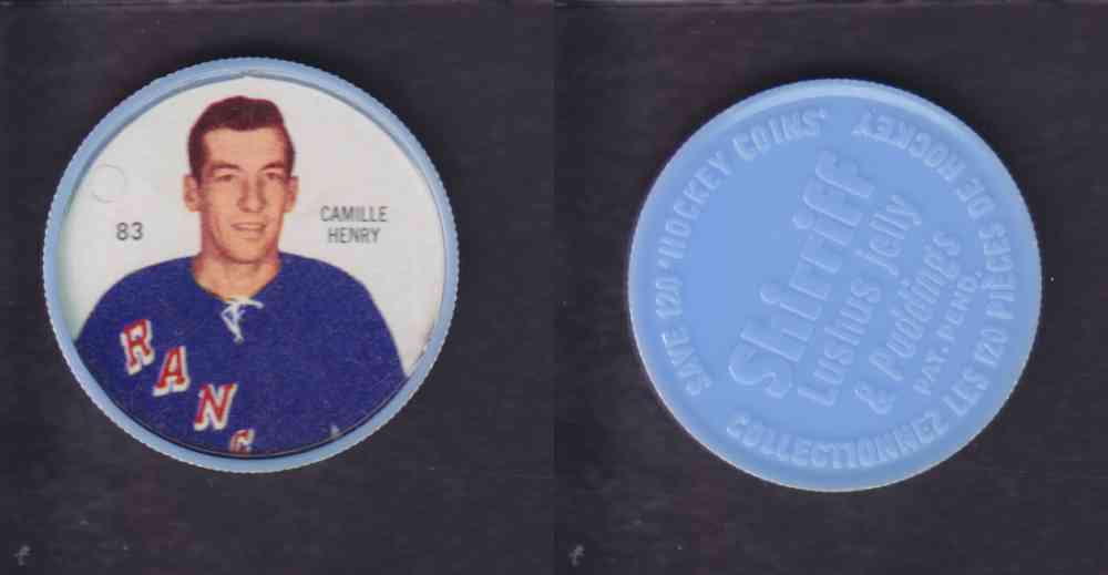 1960-61 SHIRRIFF HOCKEY COIN  #83  C. HENRY photo